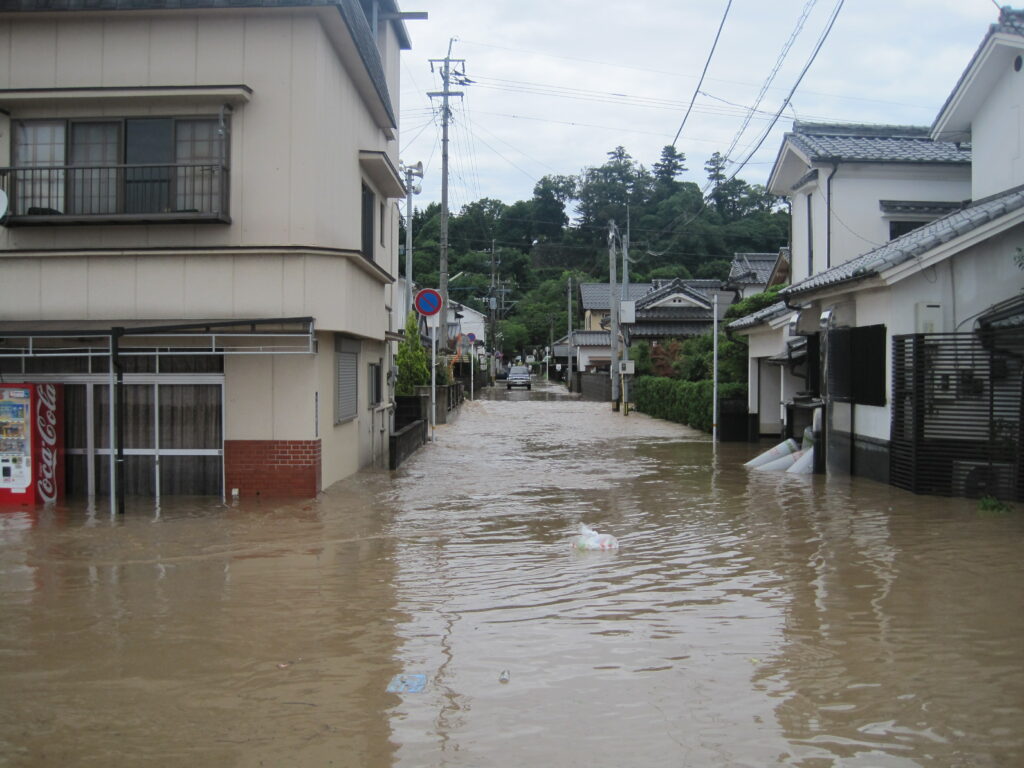 2012 年（平成24年）7月九州北部豪雨による日田市内浸水被害